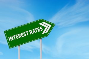 Interest rates sign